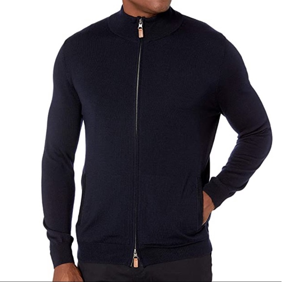 Buttoned Down Men's Wool Full-Zip Sweater E9 - Picture 5 of 5